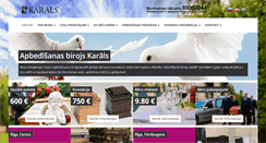 Desktop Screenshot of karals.lv
